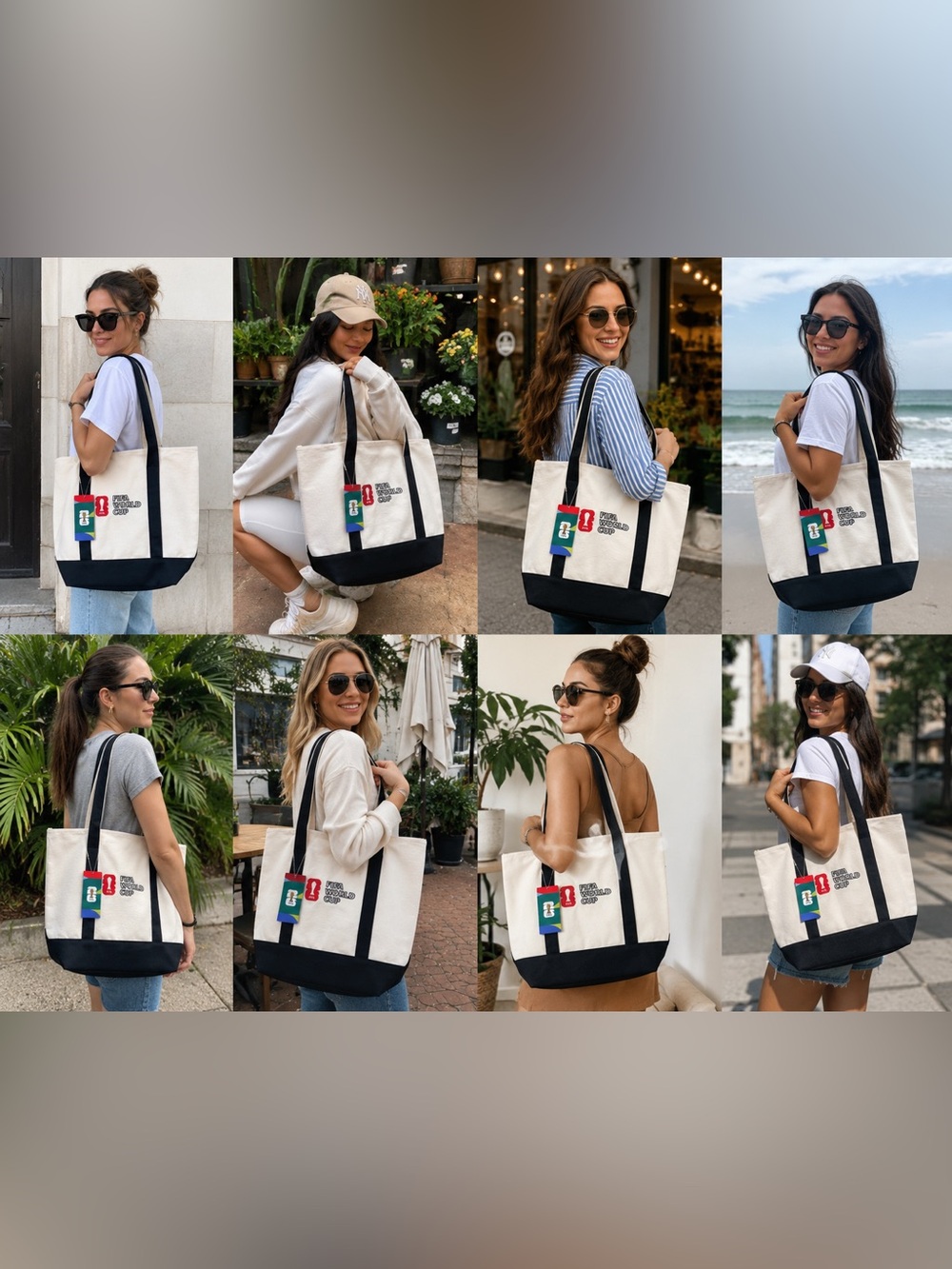 FIFA World Cup 2026 Red Logo Heavy Duty Canvas Tote Bag